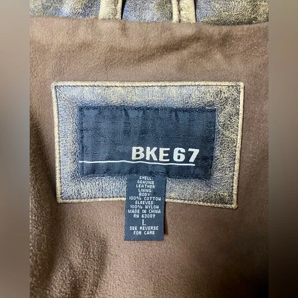 BKE 67 Leather Jacket Unisex - Picture 4 of 6